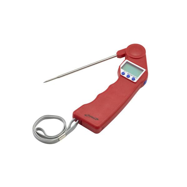Genware Red Folding Probe Pocket Thermometer - BESPOKE 77