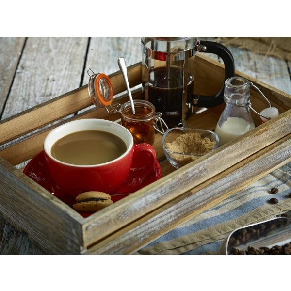 Genware Dark Rustic Wooden Crate 25 x 12 x 5cm - BESPOKE 77