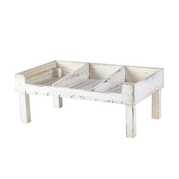 White Wash Wooden Display Crate Stand - BESPOKE 77