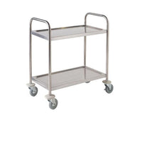 S/St. Trolley 85.5L X 53.5W X 93.3H-2 Shelves - BESPOKE 77
