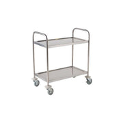 Fully Welded S/St. Trolley - 2 Shelves - BESPOKE 77