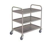 Fully Welded S/St. Trolley - 3 Shelves - BESPOKE 77