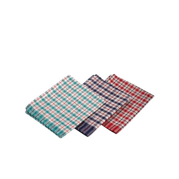Mini Check T-Towel 43X68cm 10Pcs Mix Colours - BESPOKE 77