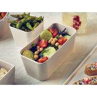White Tokyo Melamine Middle Bento Box Insert 16.9 x 8.3 x 7cm - BESPOKE 77