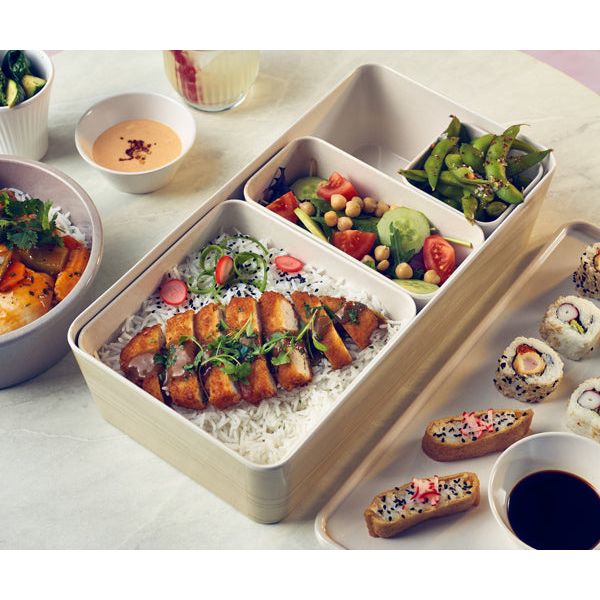 White Tokyo Melamine Large Bento Box Insert 17 x 7cm - BESPOKE 77