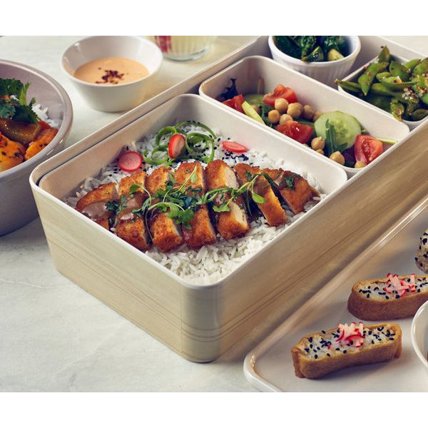 White Oak Tokyo Melamine Bento Outer Box 34.8 x 18 x 7.8cm - BESPOKE 77