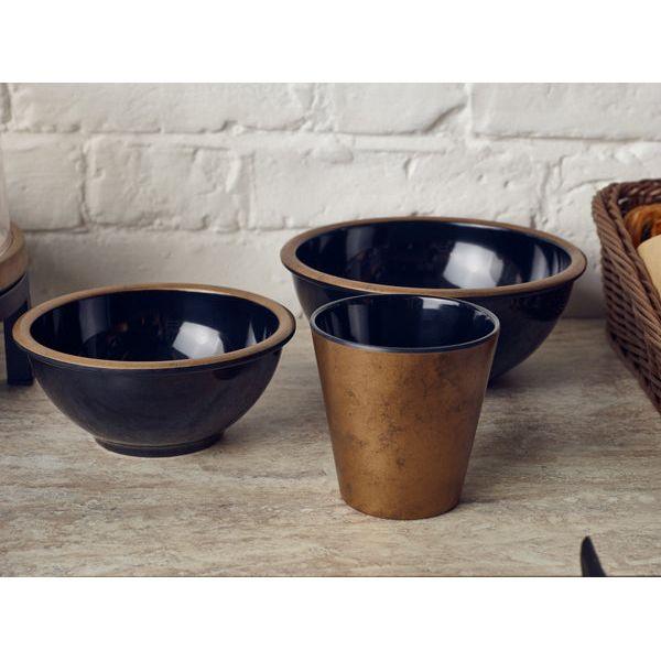 Copper/Black Utah Melamine Bowl 20 x 8.5cm - BESPOKE 77