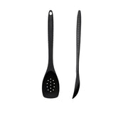 Black Silicone Slotted Spoon 30cm - BESPOKE 77