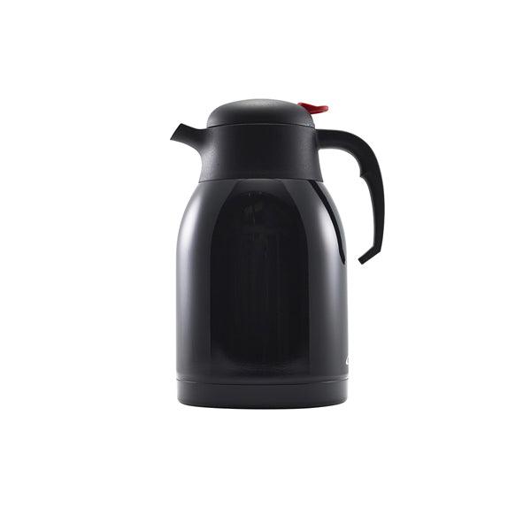 Black St/St Vacuum Push Button Jug 2L - BESPOKE 77