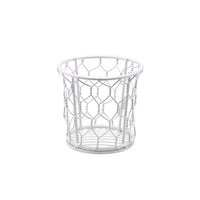 GenWare White Wire Basket 12cm Dia - BESPOKE 77