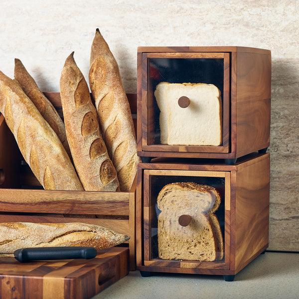 GenWare Acacia Wood Bread Box GN 1/3 - BESPOKE 77