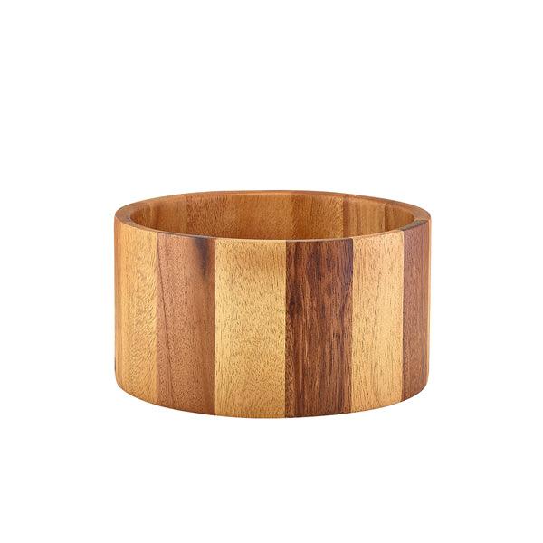 GenWare Acacia Wood Straight Sided Bowl 22.5 x 12cm - BESPOKE 77