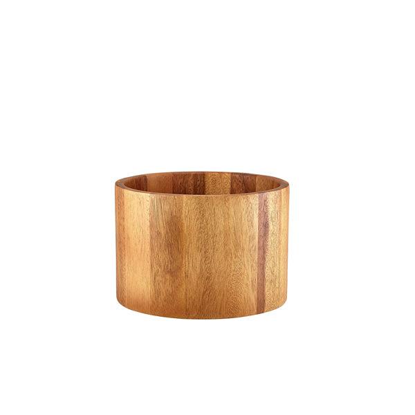 GenWare Acacia Wood Straight Sided Bowl 22.5 x 15cm - BESPOKE 77