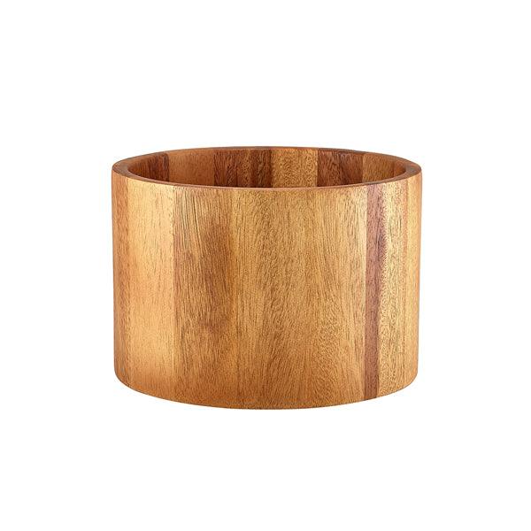 GenWare Acacia Wood Straight Sided Bowl 22.5 x 15cm - BESPOKE 77
