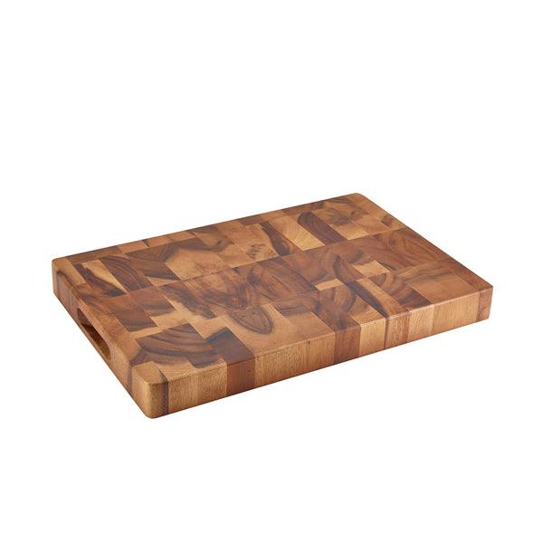 Acacia Wood End Grain Chopping Board 18 x 12 x 1.75" - BESPOKE 77