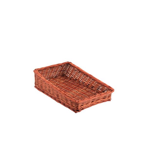 Wicker Display Basket 40X25X12cm - 6cm Front - BESPOKE 77