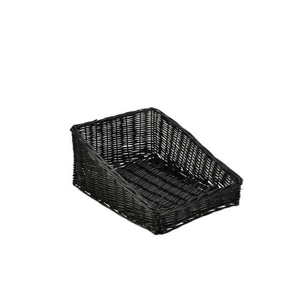 Wicker Display Basket Black 46X36X20cm - BESPOKE 77