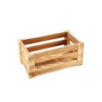 Genware Rustic Wooden Crate 27 x 16 x 12cm - BESPOKE 77