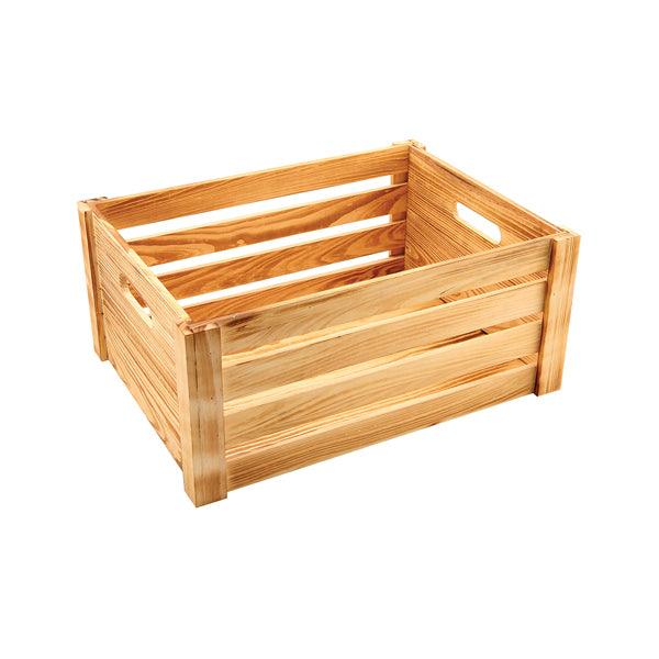 Genware Rustic Wooden Crate 41 x 30 x 18cm - BESPOKE 77