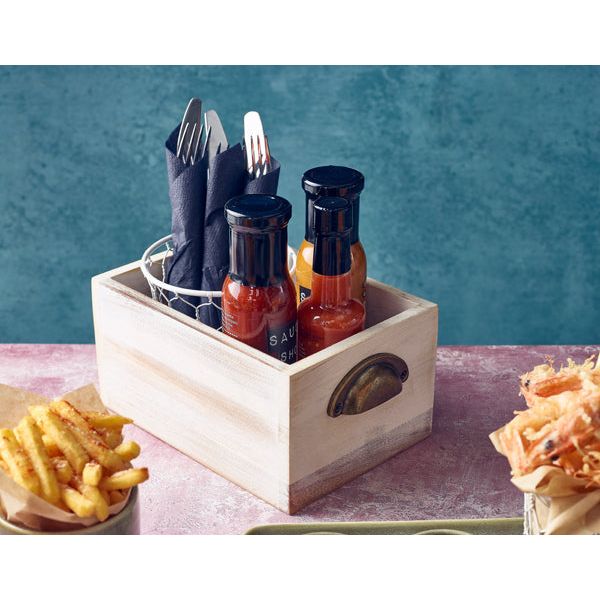 GenWare White Wash Acacia Wood Display Drawer 21.5 x 15 x 11cm - BESPOKE 77