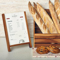 GenWare Acacia Wood A4 Menu Holder - BESPOKE 77