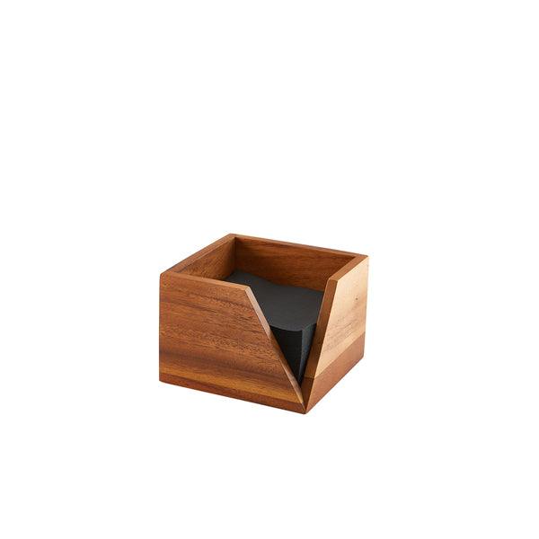GenWare Acacia Wood Serviette Holder 14 x 10cm - BESPOKE 77