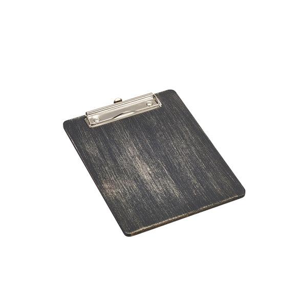 Black Wooden Menu Clipboard A5 18.5x24.5x0.6cm - BESPOKE 77