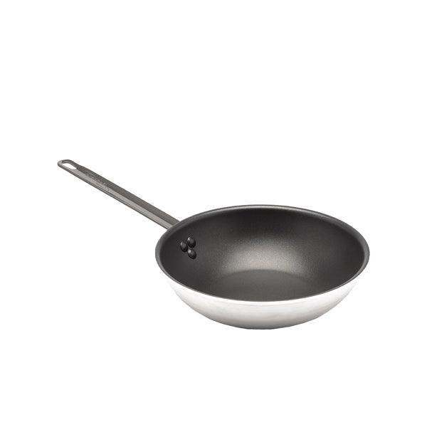 Non Stick Teflon Aluminium Flat Base Wok 30cm - BESPOKE 77