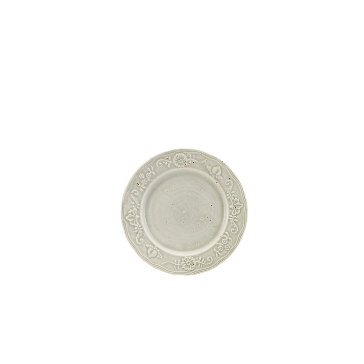 Reverie Iris porcelain winged plate 21cm with embossed edges