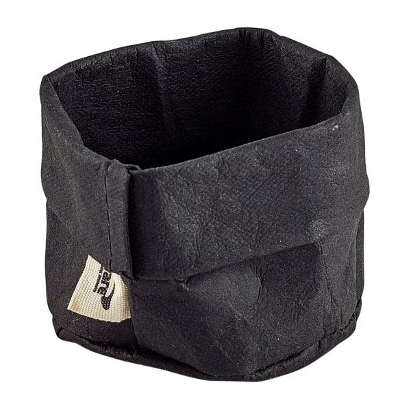 Black Washable Paper Bag 7 Dia x 6cm (H) - BESPOKE 77