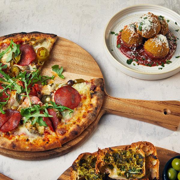 GenWare Acacia Wood Pizza Paddle 28cm Dia - BESPOKE 77