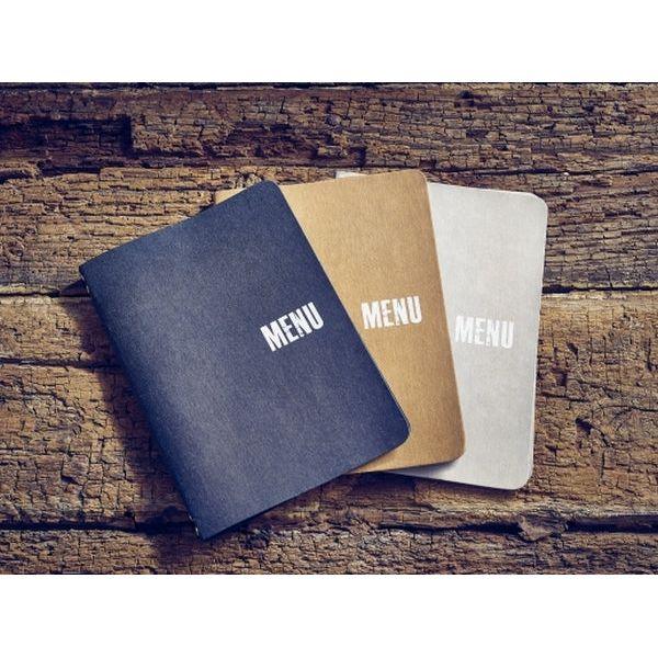 Washable Paper A5 Menu Holder Grey - BESPOKE 77