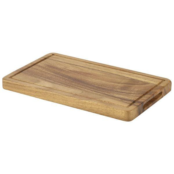 Genware Acacia Wood Serving Board GN 1/4 - BESPOKE 77