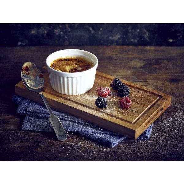 Genware Acacia Wood Serving Board GN 1/4 - BESPOKE 77