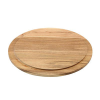 Genware Round Wood Serving / Cake Board 33cm - BESPOKE 77