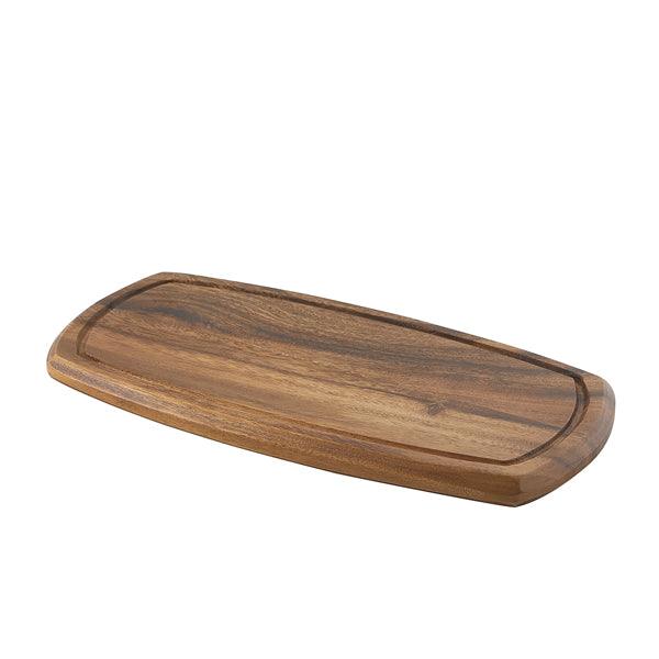 Genware Acacia Wood Serving Board 36 x 18 x 2cm - BESPOKE 77