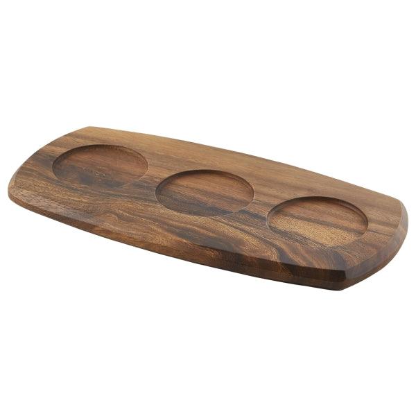 Genware Acacia Wood Serving Board 36 x 18 x 2cm - BESPOKE 77