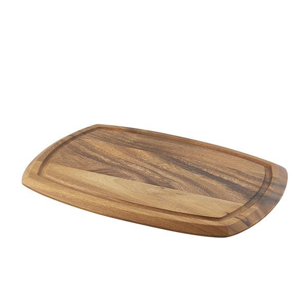 Genware Acacia Wood Serving Board 36 x 25.5 x 2cm - BESPOKE 77