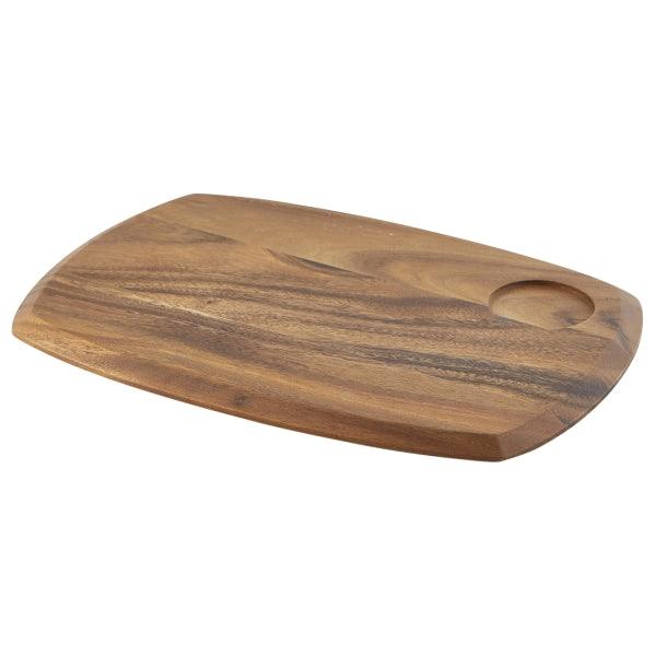 Genware Acacia Wood Serving Board 36 x 25.5 x 2cm - BESPOKE 77