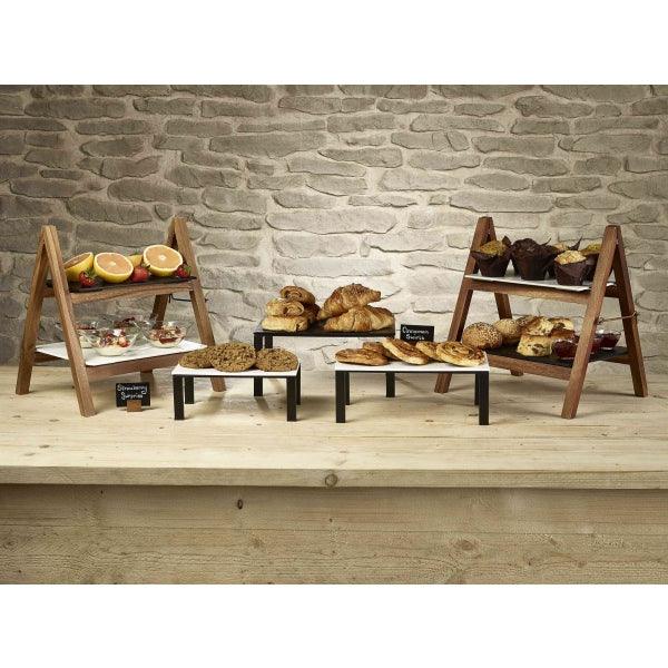 Acacia Wood Sign Holder 9 x 3 x 3cm - BESPOKE 77