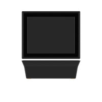 Black York Melamine GN1/2 Deep Dish 32.5 x 26.5 x 10cm - BESPOKE 77