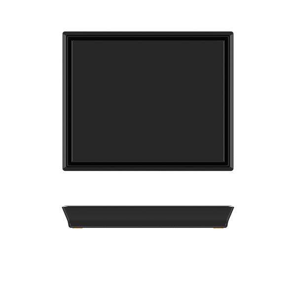Black York Melamine GN1/2 Tray 32.5 x 26.5cm - BESPOKE 77
