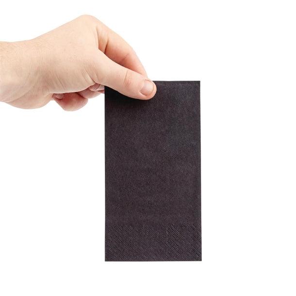 Fiesta Recyclable Lunch Napkin Black 33x33cm 2ply 1/8 Fold - BESPOKE 77