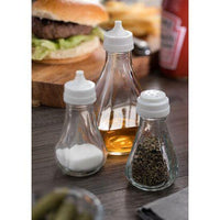 Glass Salt & Pepper Pot With White Plastic Top - BESPOKE77