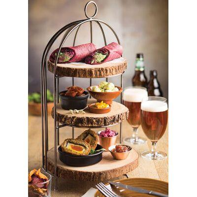 Birdcage Plate Stand Stainless Steel 17.5 x 8.75" (47 x 25cm) - BESPOKE77