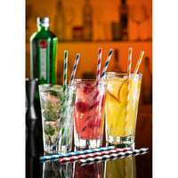Paper Red Stripe Straw 8" (20cm) - BESPOKE77
