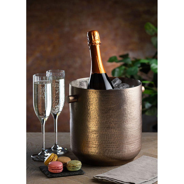 Aged Copper Wine Bucket 19.5 x 21cm - BESPOKE77