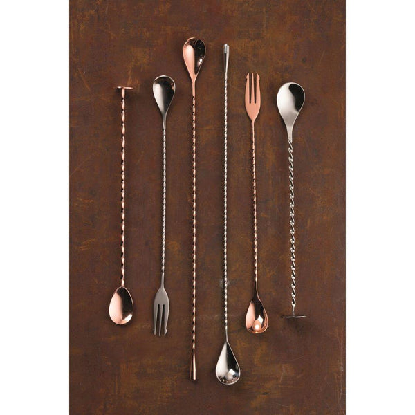 Vintage Copper Cocktail Mixing Spoon 11" (28cm) - BESPOKE77