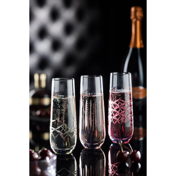 Raffles Lines Crystal Glassware - BESPOKE77