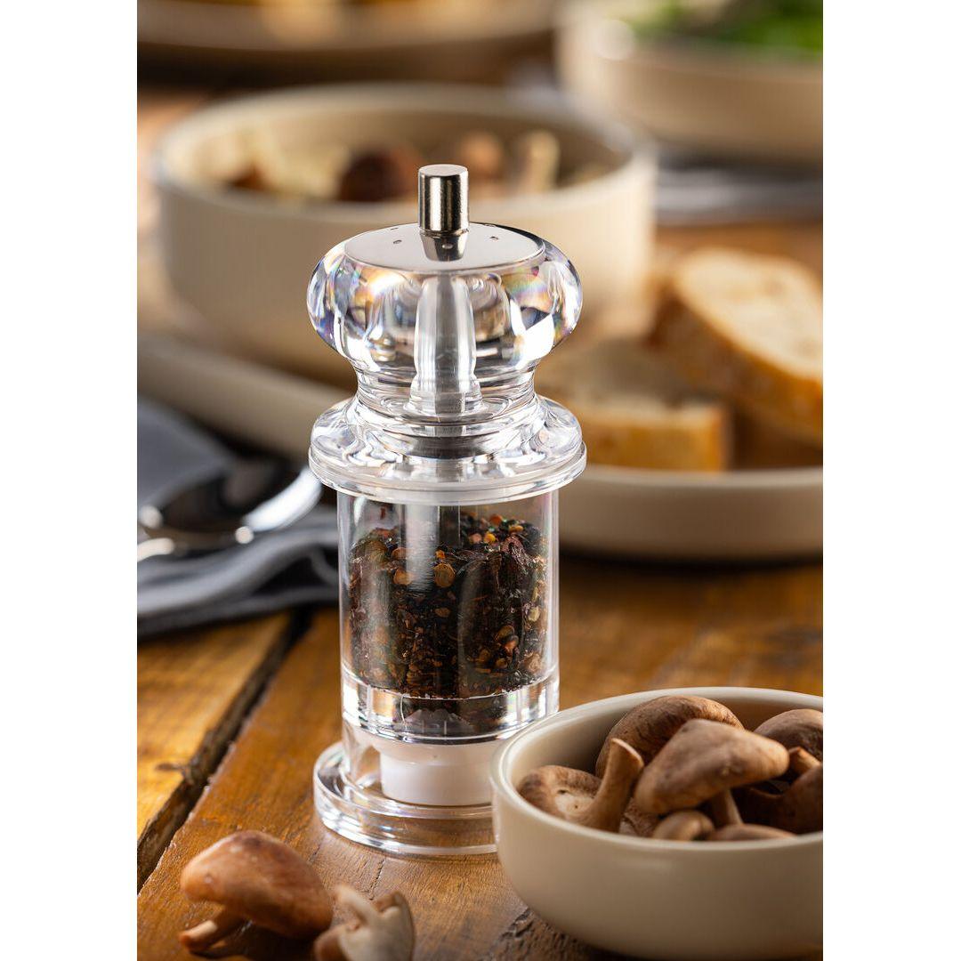 Clear Acrylic Combo Salt/Pepper Grinder (14cm) - BESPOKE77